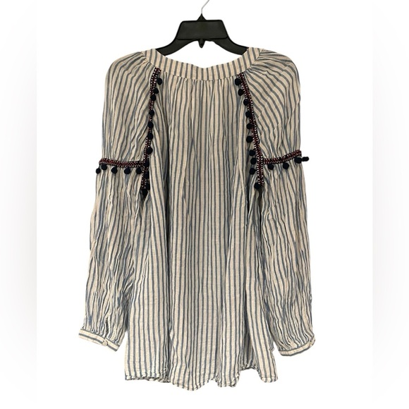 ZARA Bohemian Striped Blouse - Picture 5 of 5